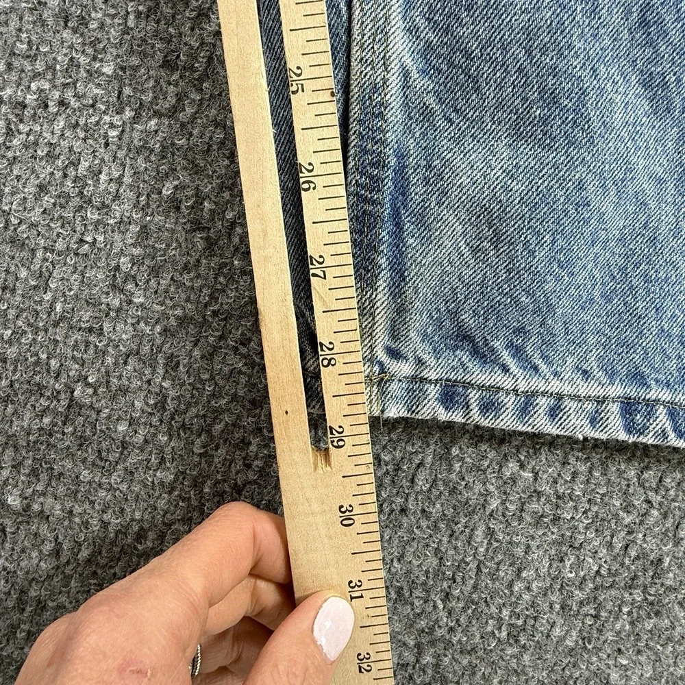 Vintage Faded Carhartt B73 DST Double Knee Dungaree Denim Jeans Men's 38x30 Y2K
